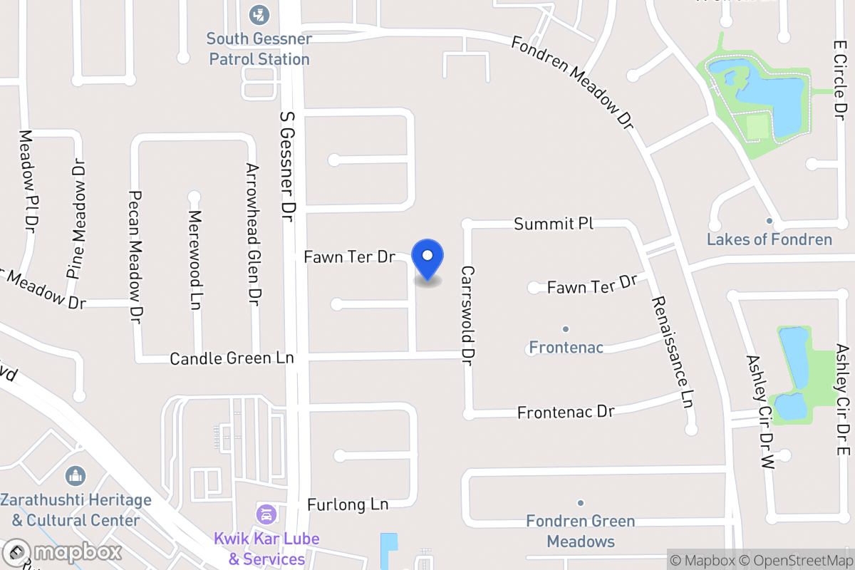 Map of 12115 Ripple Glen Dr, Houston