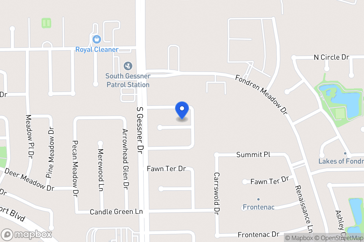 Map of 8506 Old Brook Dr, Houston