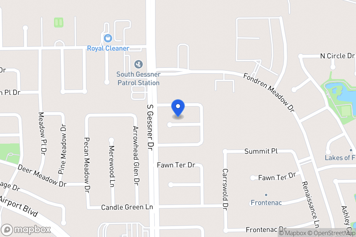 Map of 8518 Old Brook Dr, Houston