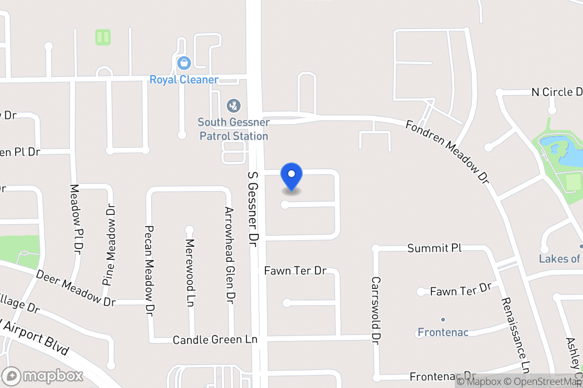 Map of 8522 Old Brook Dr, Houston