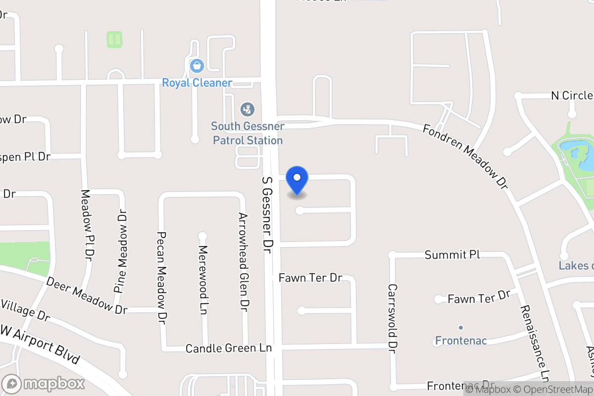 Map of 8526 Old Brook Dr, Houston