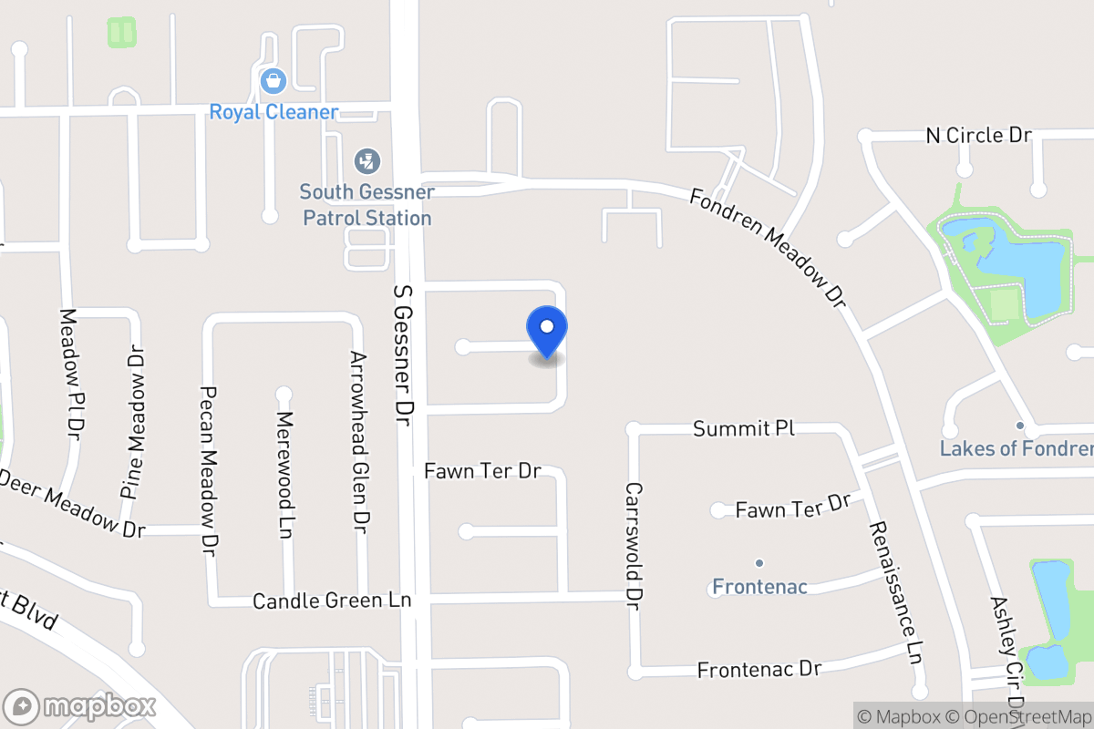 Map of 8503 Old Brook Dr, Houston