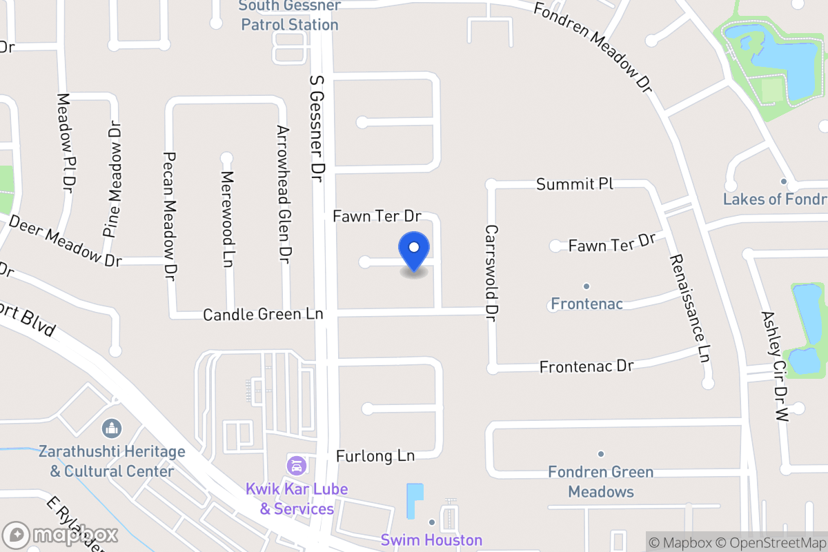 Map of 8507 Deer Meadow Dr, Houston