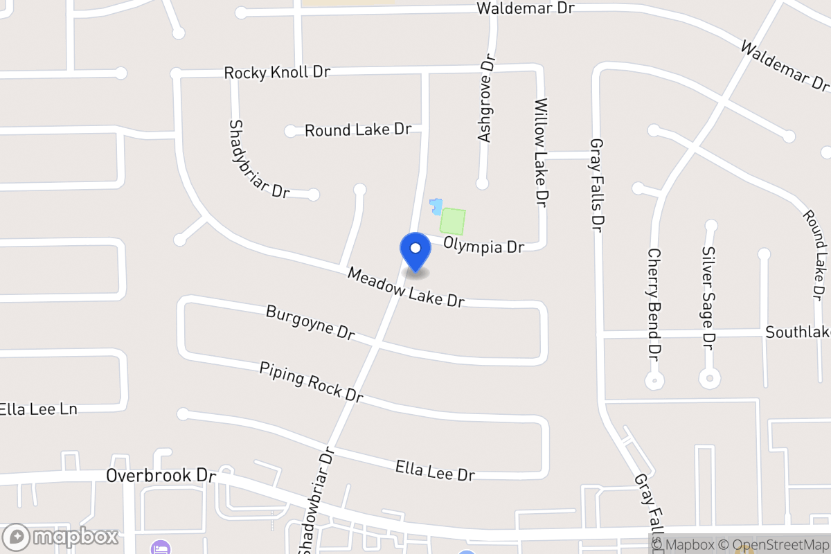 Map of 12142 Meadow Lake Dr, Houston