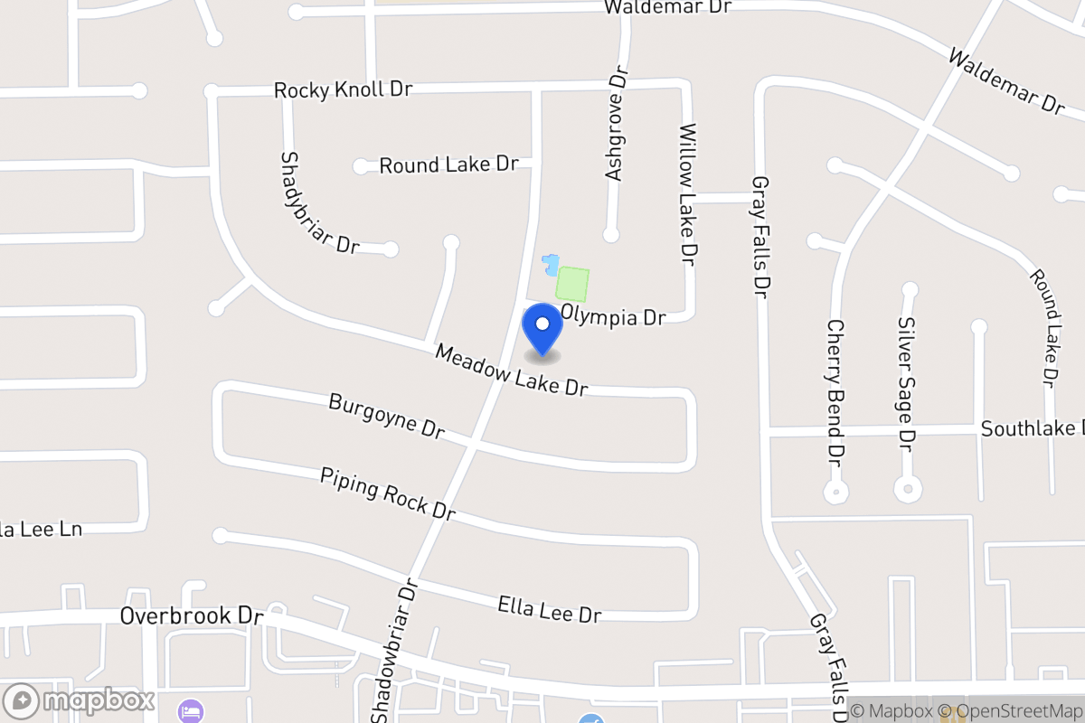 Map of 12138 Meadow Lake Dr, Houston