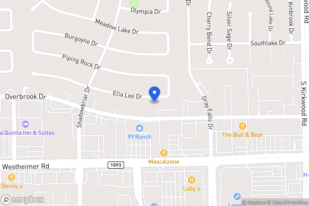 Map of 12115 Ella Lee Ln, Houston