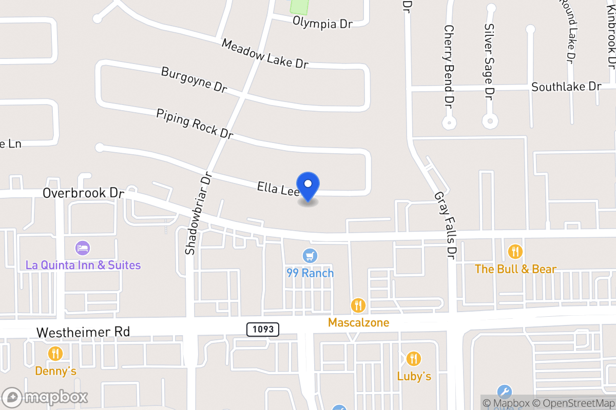 Map of 12127 Ella Lee Ln, Houston