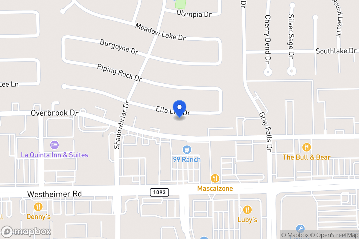 Map of 12131 Ella Lee Ln, Houston