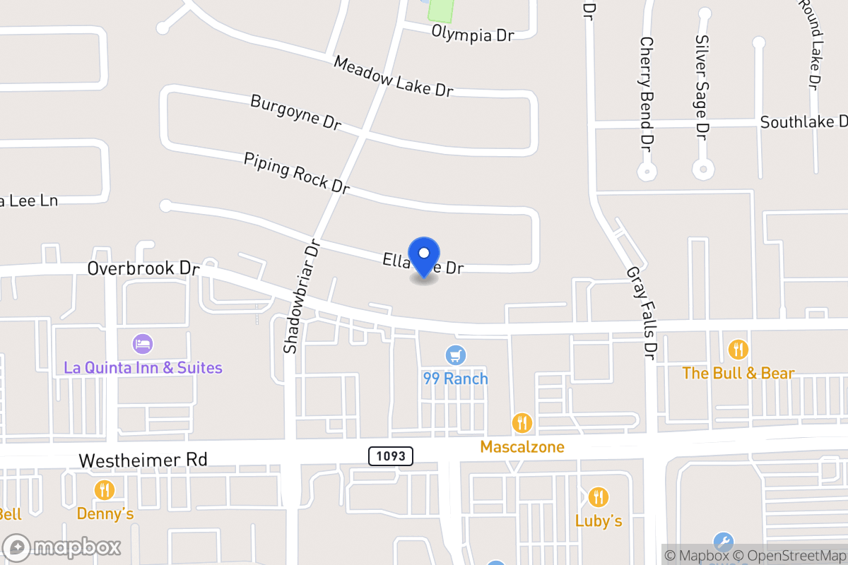 Map of 12135 Ella Lee Ln, Houston
