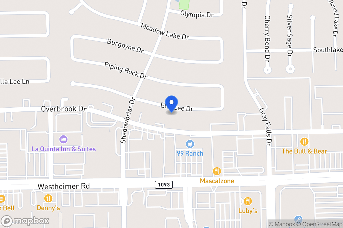 Map of 12139 Ella Lee Ln, Houston