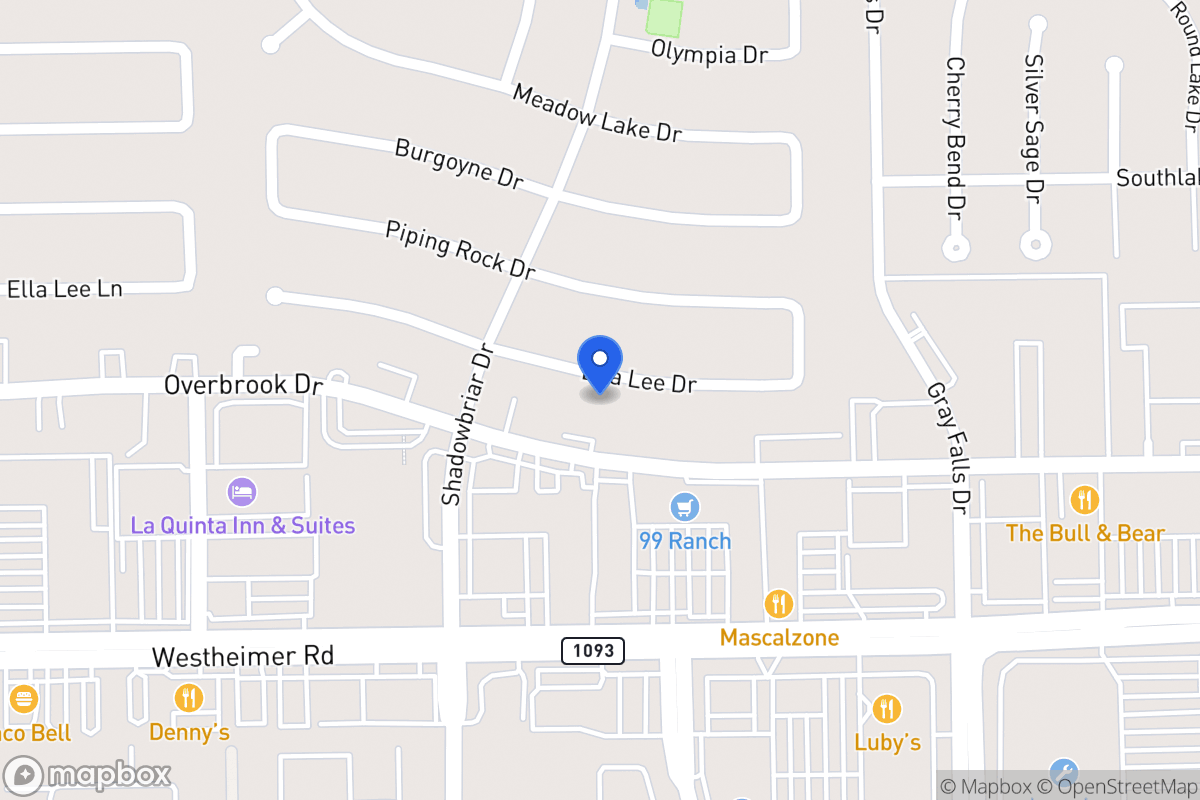 Map of 12143 Ella Lee Ln, Houston