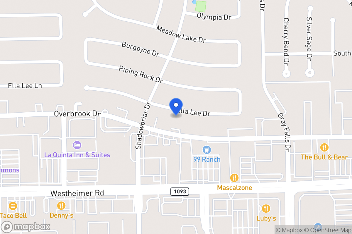 Map of 12147 Ella Lee Ln, Houston
