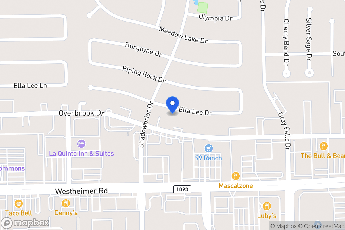 Map of 12151 Ella Lee Ln, Houston
