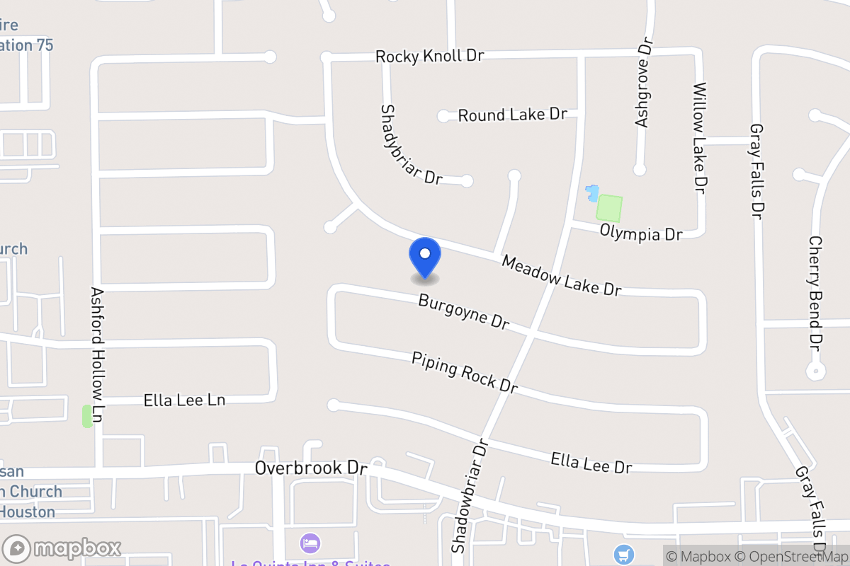 Map of 12302 Burgoyne Dr, Houston