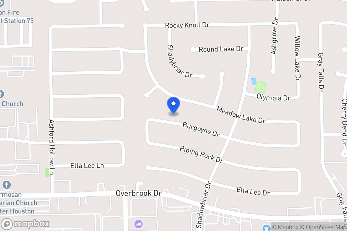 Map of 12310 Burgoyne Dr, Houston