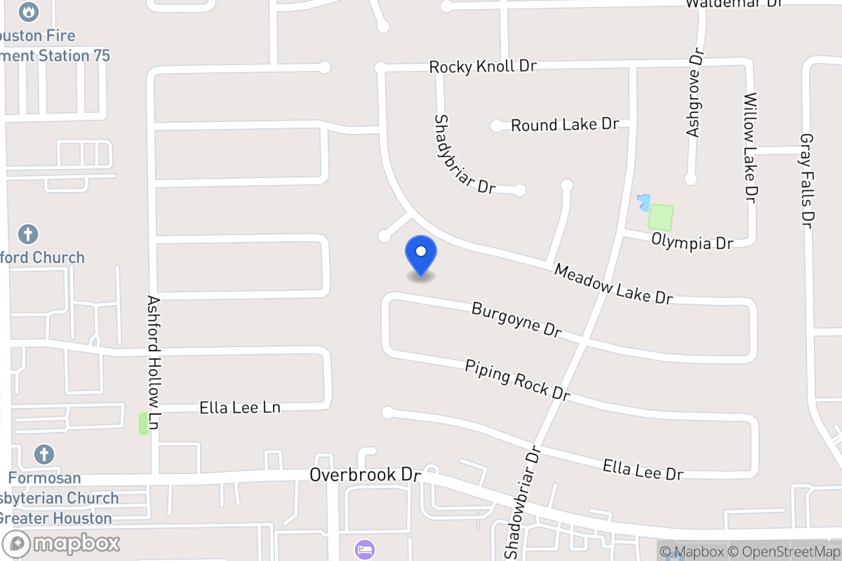 Map of 12318 Burgoyne Dr, Houston