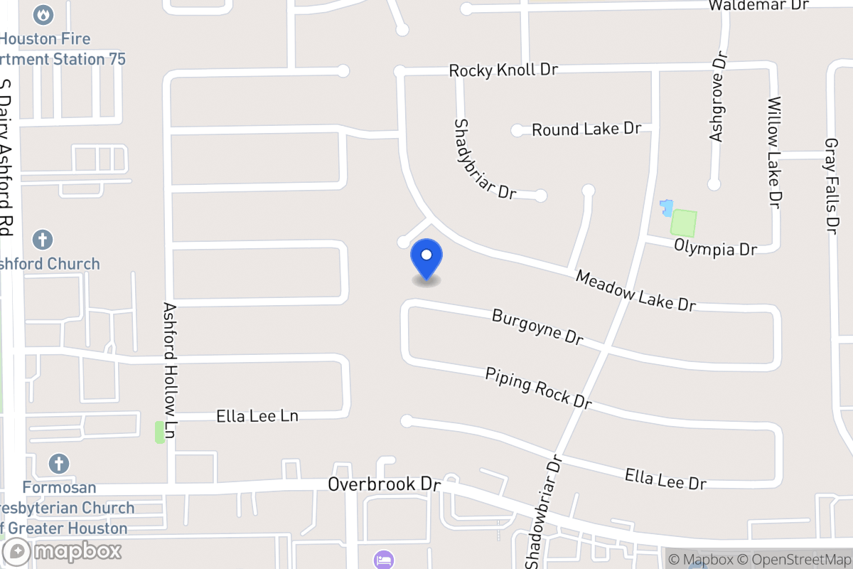 Map of 12322 Burgoyne Dr, Houston