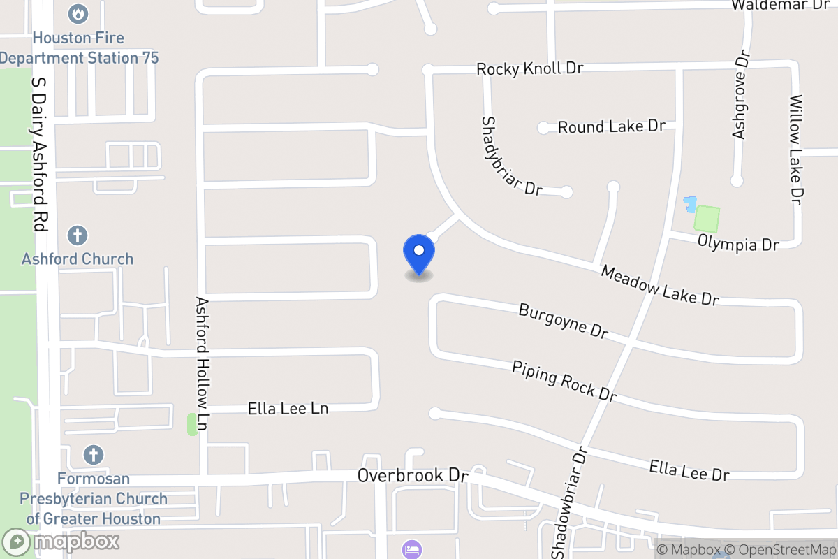 Map of 12330 Burgoyne Dr, Houston