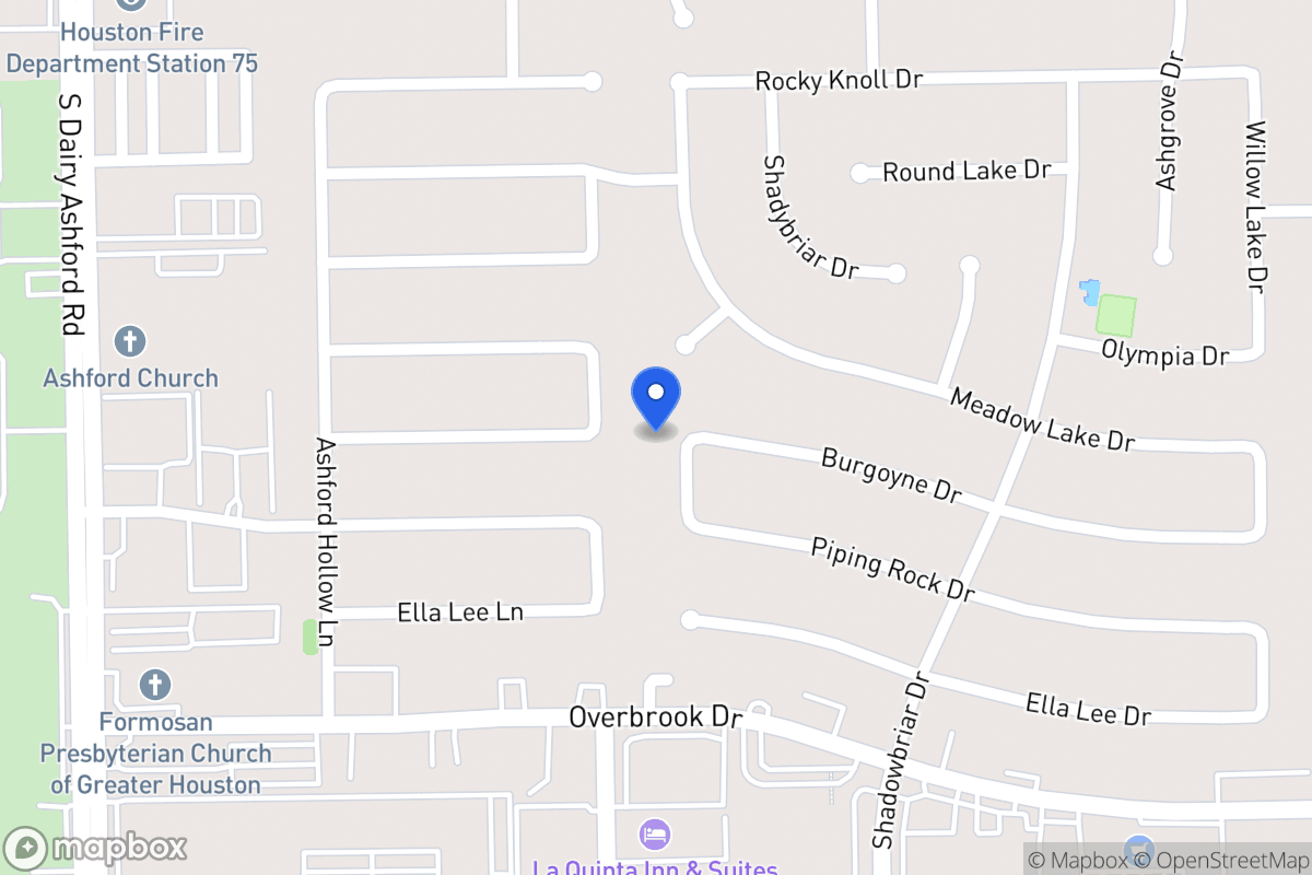 Map of 12334 Burgoyne Dr, Houston
