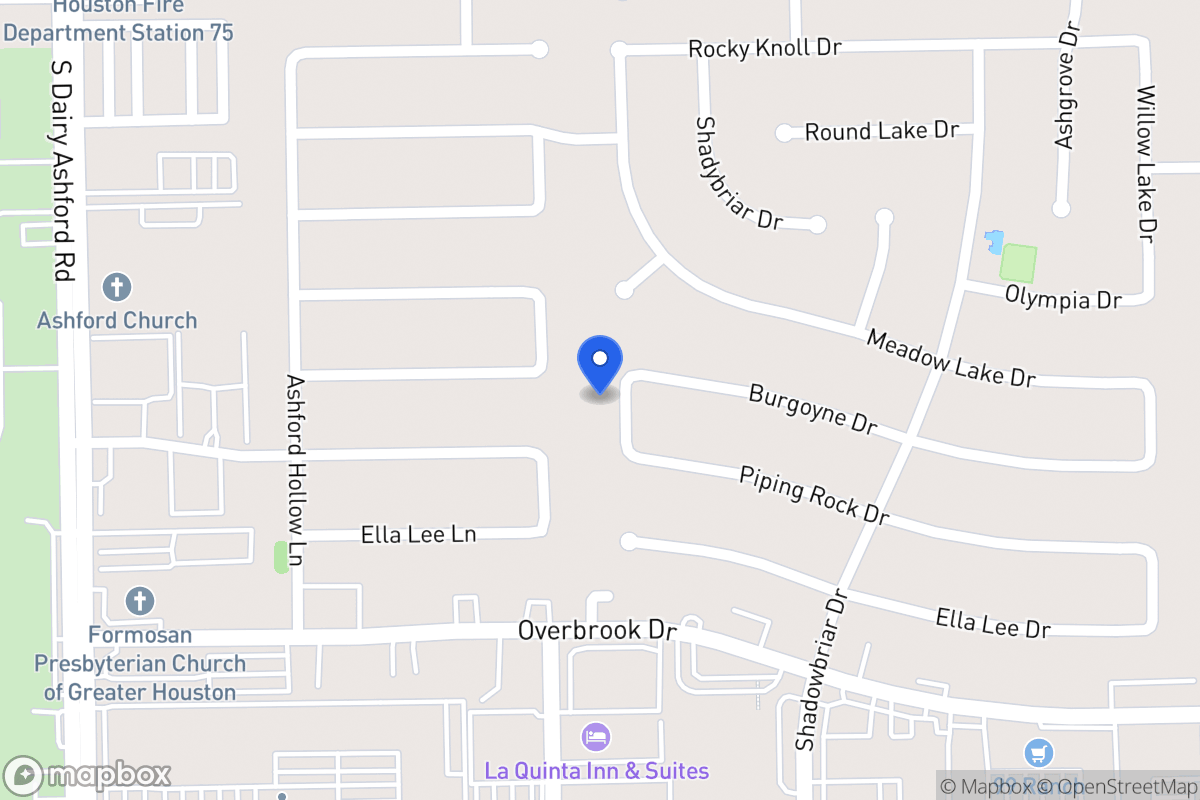 Map of 12338 Burgoyne Dr, Houston