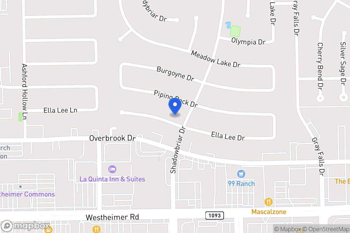Map of 12206 Ella Lee Ln, Houston