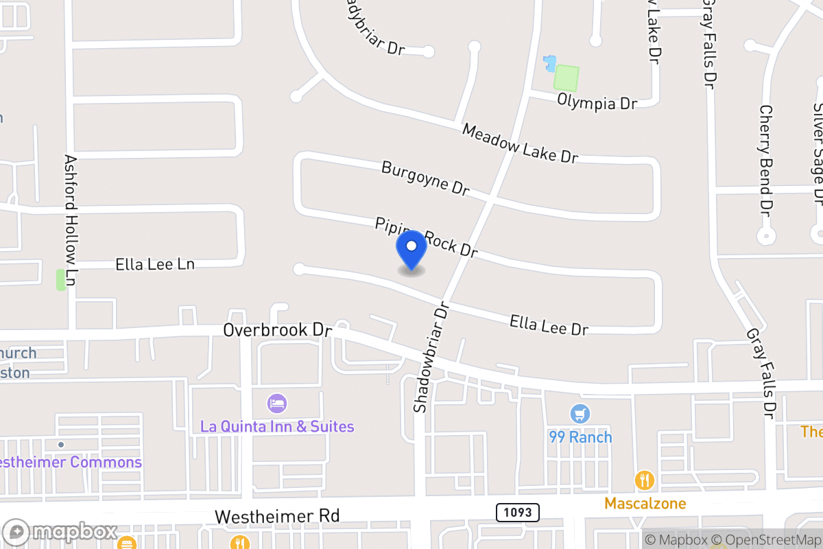 Map of 12210 Ella Lee Ln, Houston