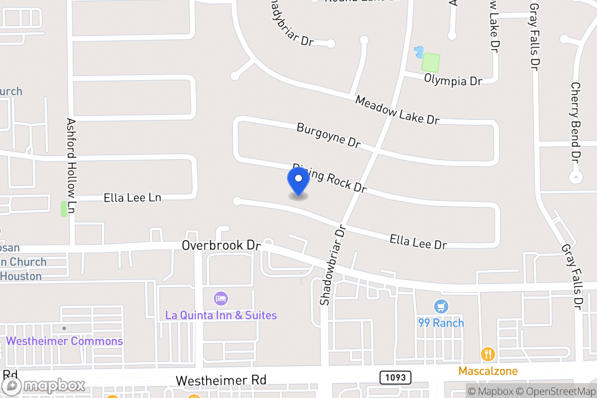 Map of 12218 Ella Lee Ln, Houston