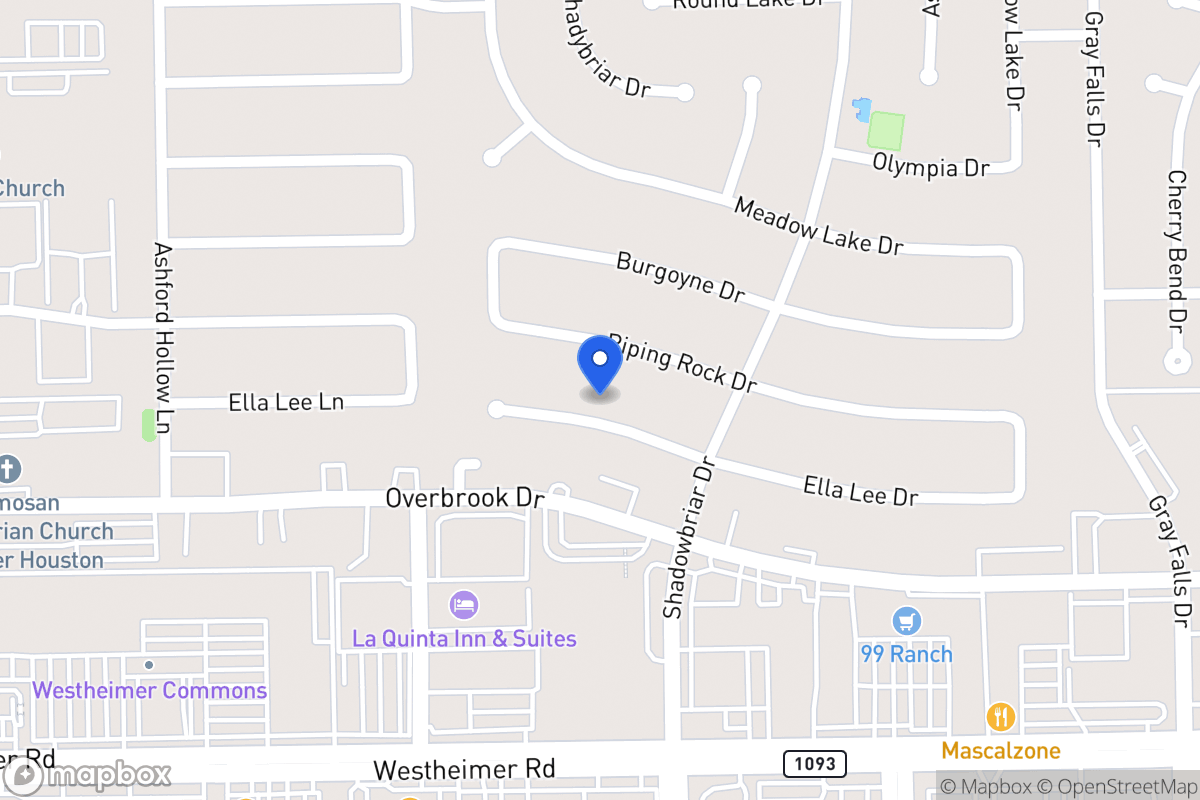 Map of 12222 Ella Lee Ln, Houston