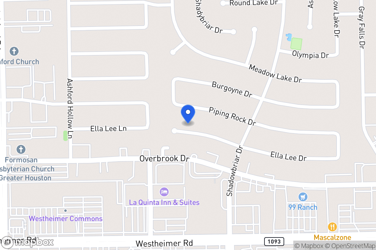 Map of 12310 Ella Lee Ln, Houston