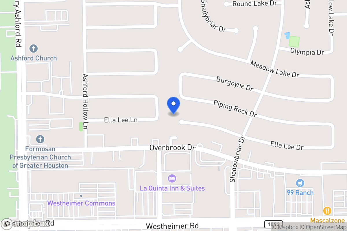 Map of 12322 Ella Lee Ln, Houston