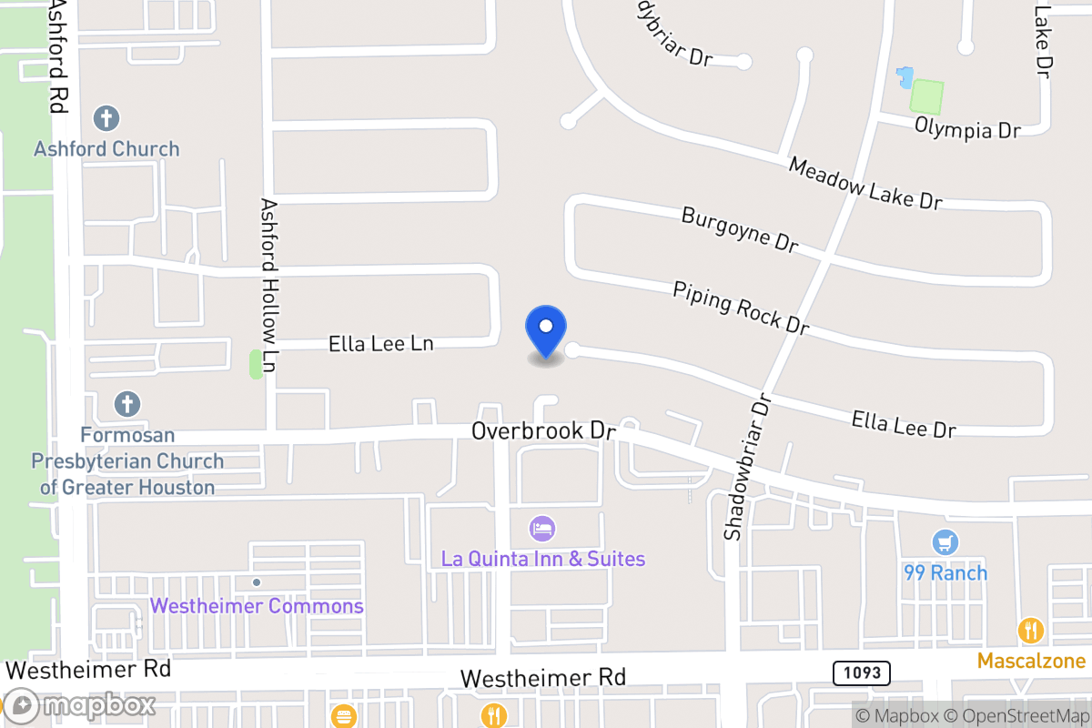 Map of 12323 Ella Lee Ln, Houston