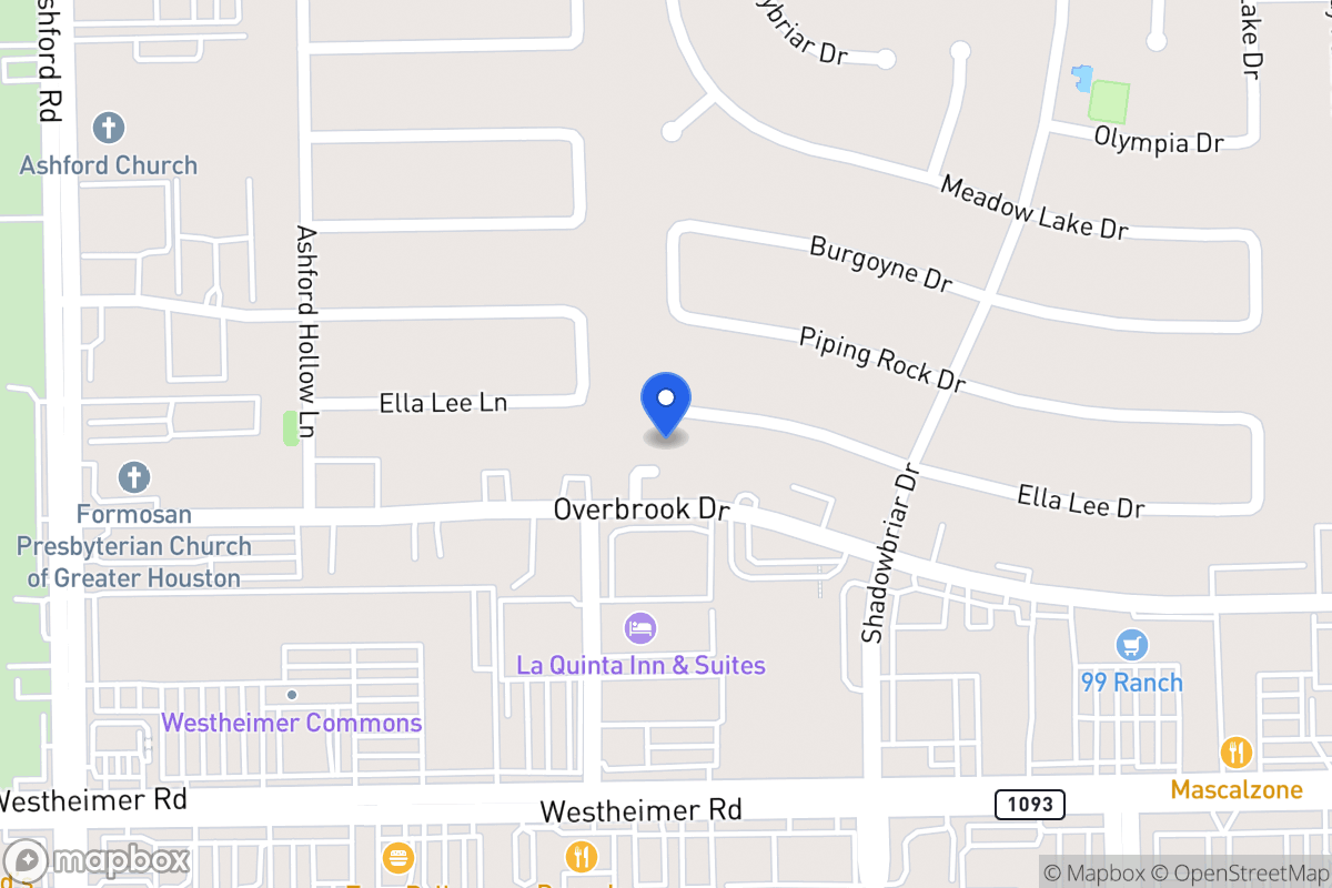 Map of 12319 Ella Lee Ln, Houston