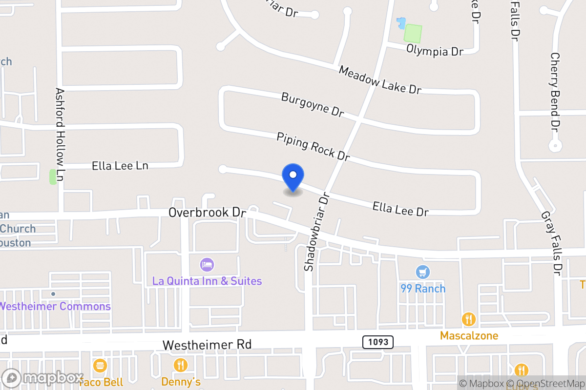 Map of 12211 Ella Lee Ln, Houston