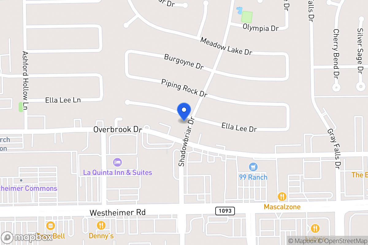Map of 12203 Ella Lee Ln, Houston
