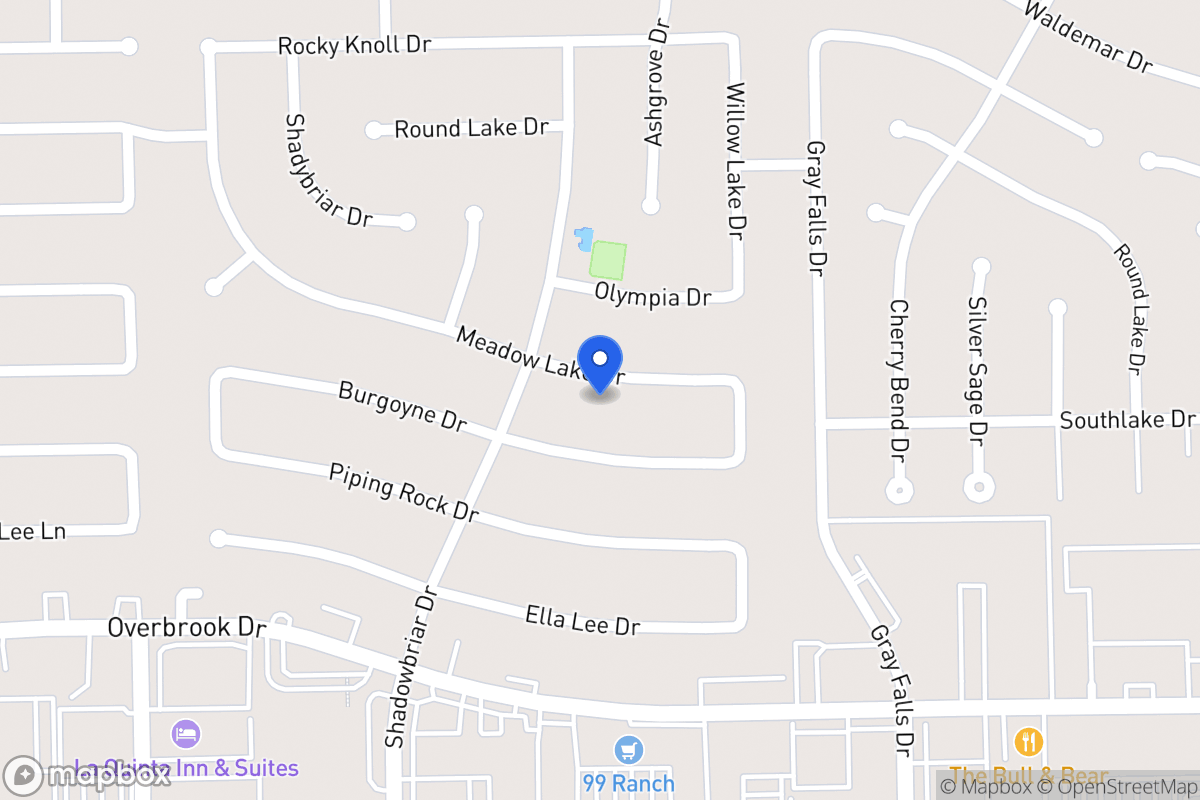 Map of 12131 Meadow Lake Dr, Houston