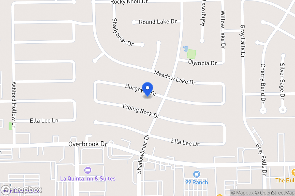 Map of 12211 Burgoyne Dr, Houston