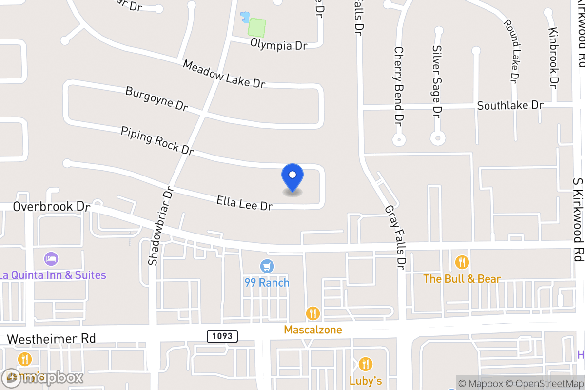 Map of 12118 Ella Lee Ln, Houston