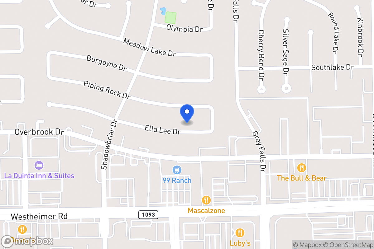 Map of 12122 Ella Lee Ln, Houston