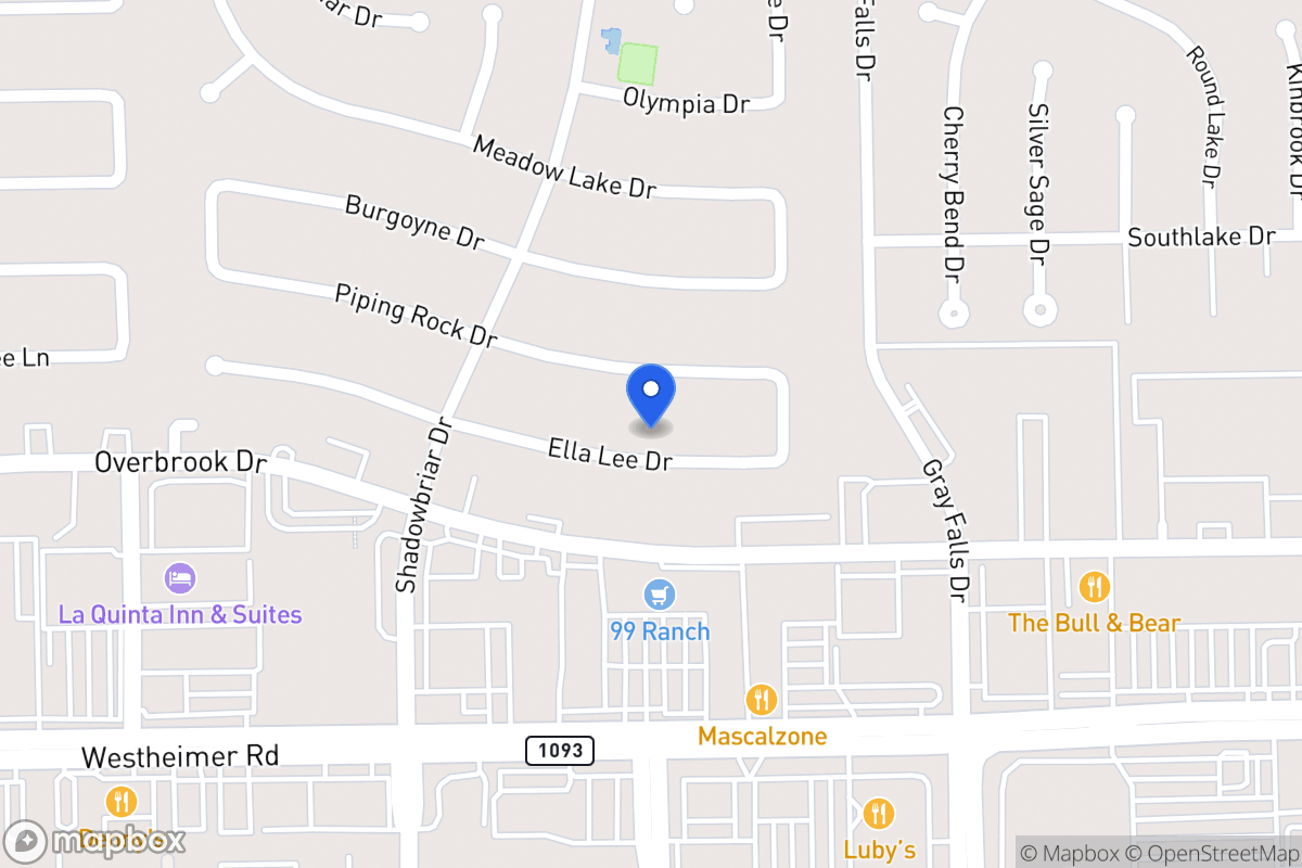 Map of 12130 Ella Lee Ln, Houston