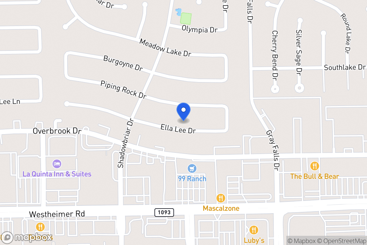 Map of 12134 Ella Lee Ln, Houston