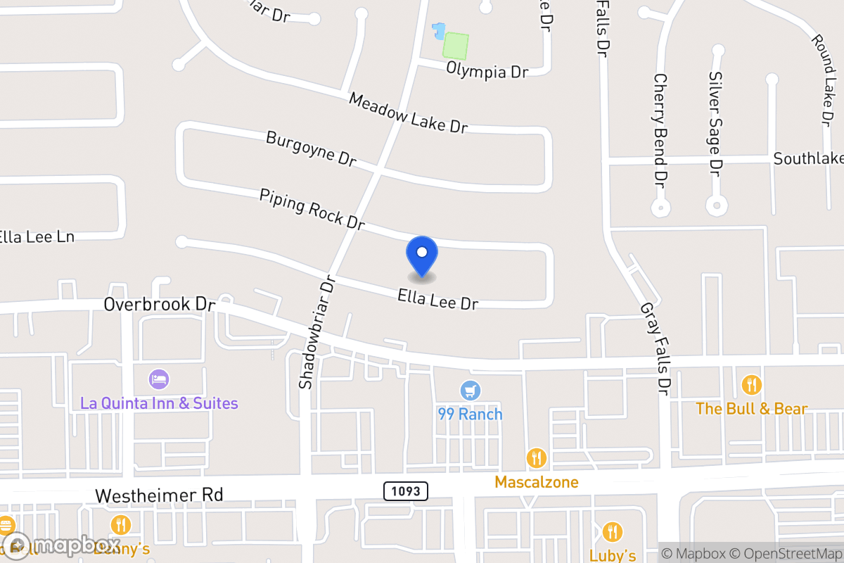 Map of 12142 Ella Lee Ln, Houston