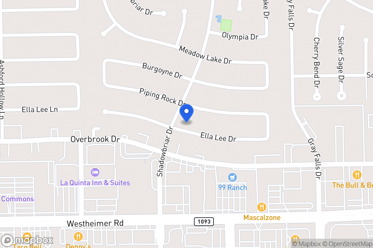 Map of 12158 Ella Lee Ln, Houston