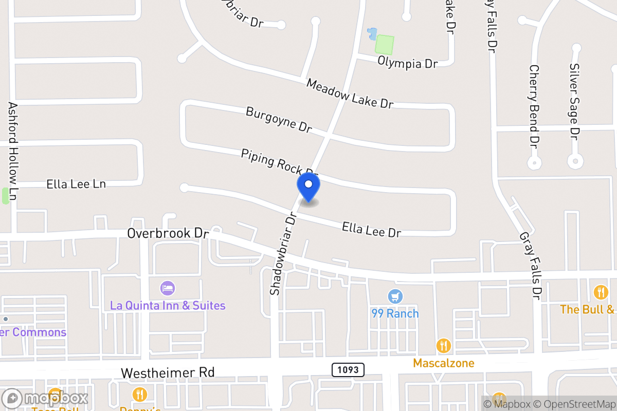 Map of 12162 Ella Lee Ln, Houston