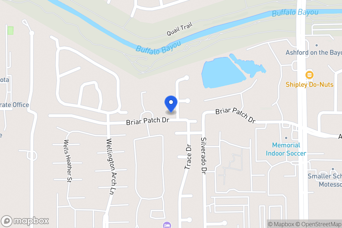 Map of 1250 Trace Dr, Houston