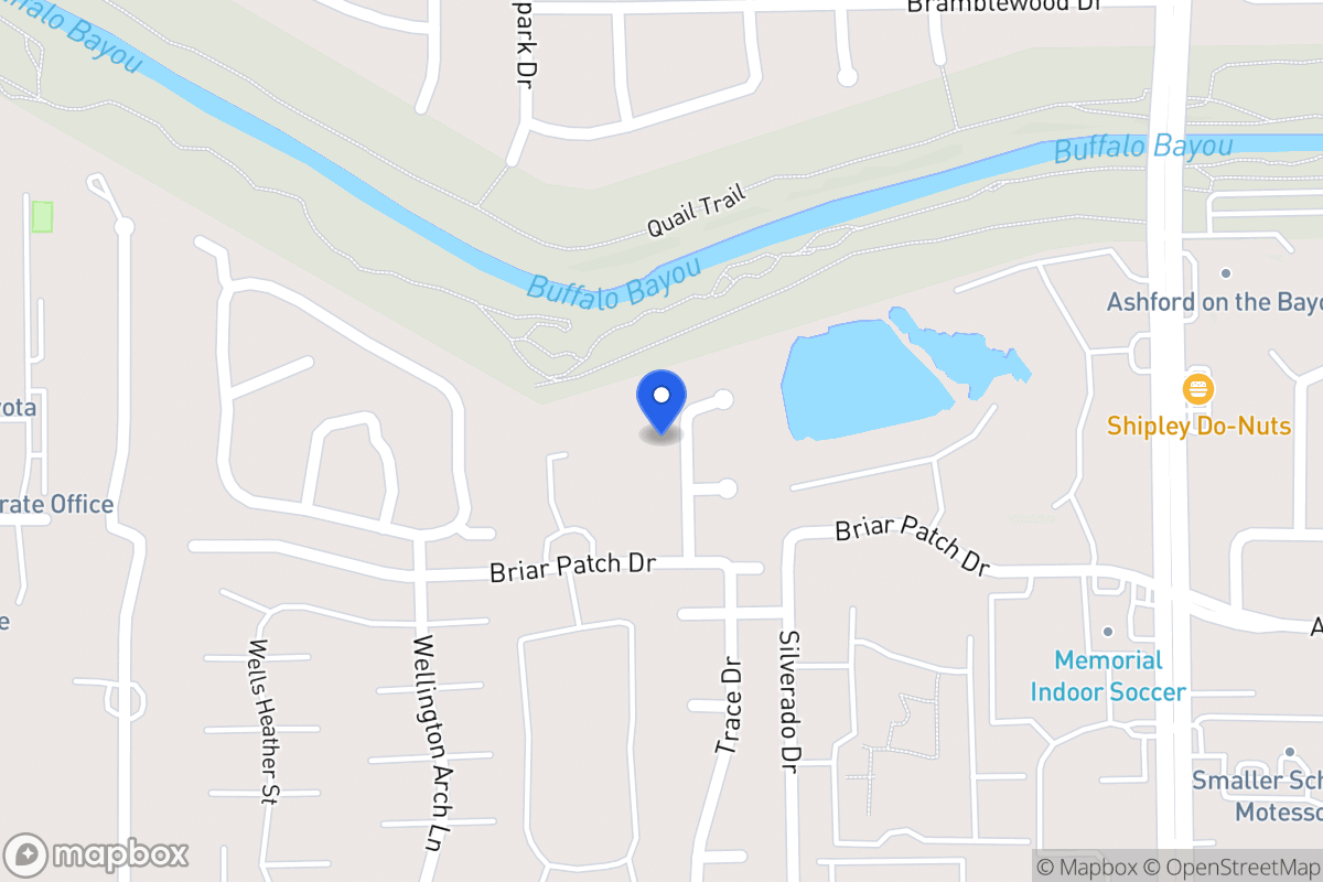Map of 1230 Trace Dr, Houston