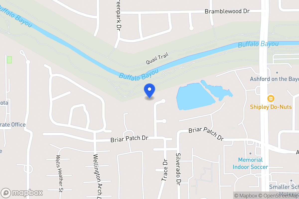 Map of 1222 Trace Dr, Houston