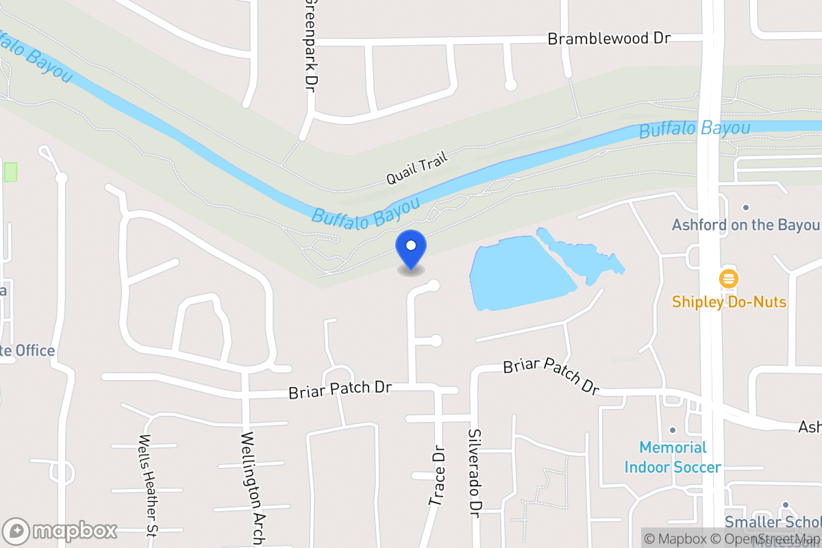 Map of 1218 Trace Dr, Houston