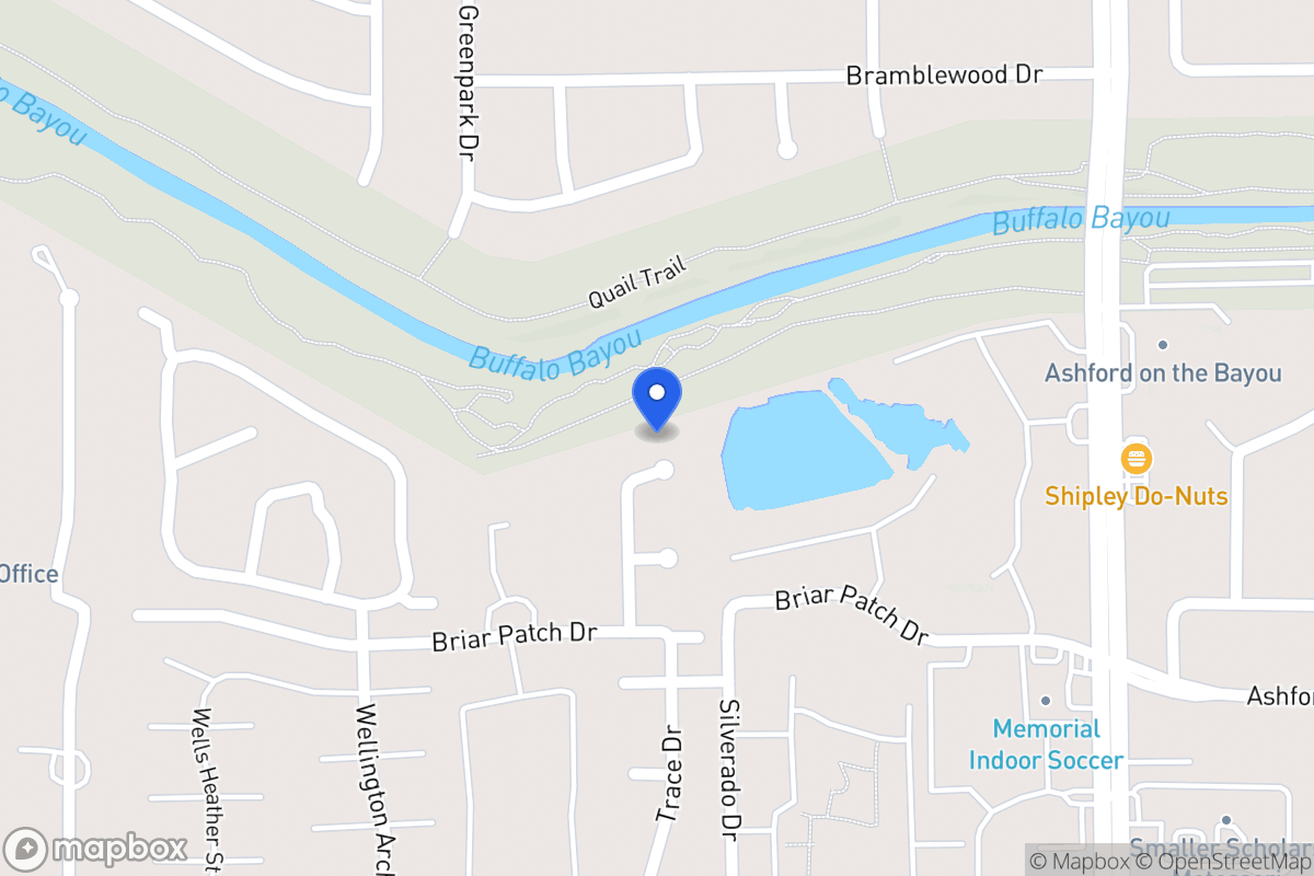 Map of 1210 Trace Dr, Houston