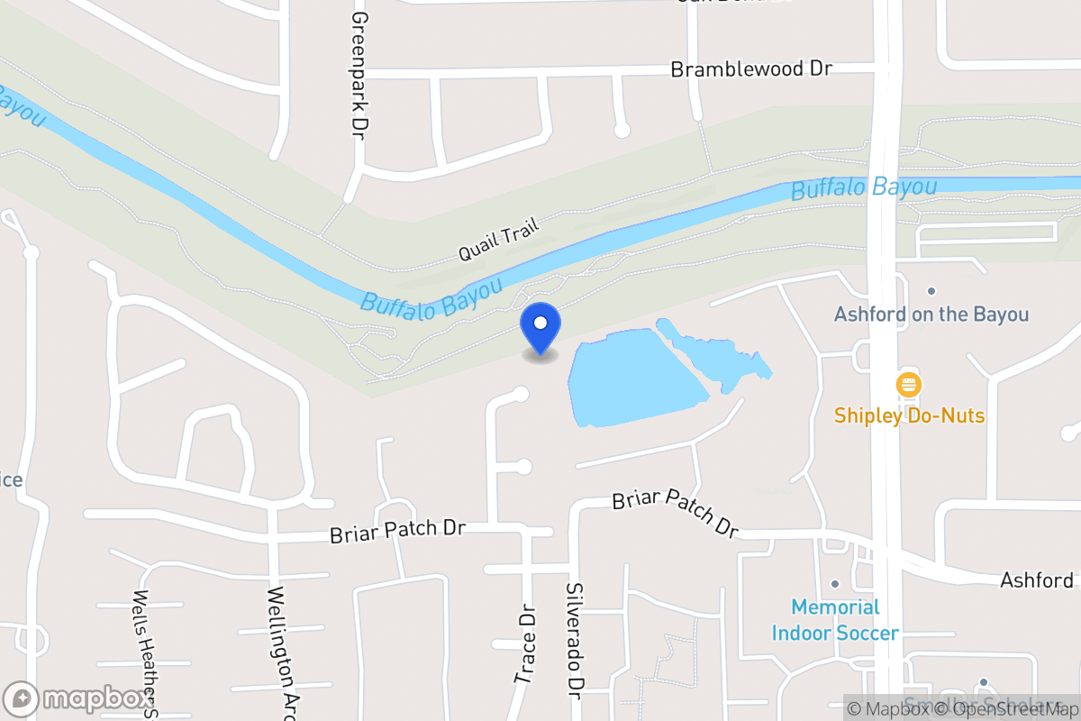 Map of 1206 Trace Dr, Houston