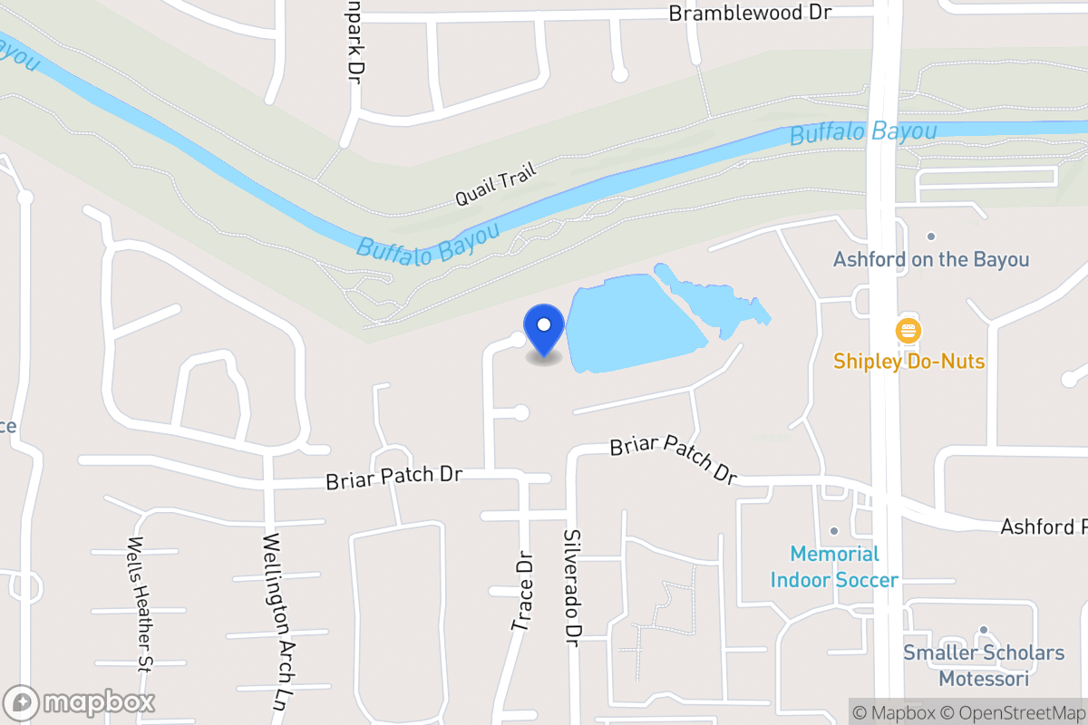 Map of 1207 Trace Dr, Houston